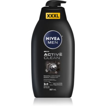 NIVEA MEN Active Clean gel de duș pentru barbati - imagine 2